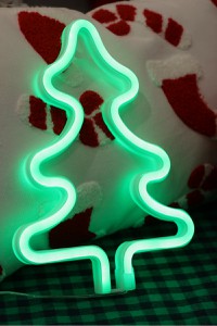 Christmas tree neon light Christmas tree neon light