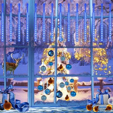 christmas blue string light christmas blue string light